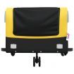 Bike Trailer Black and Yellow 45 kg Iron