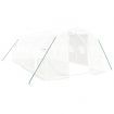 Greenhouse with Steel Frame White 18 m² 6x3x2 m