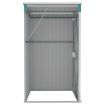 Wall-mounted Garden Shed Green 118x100x178 cm Galvanised Steel