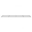 Door Canopy Grey 350x100 cm Polycarbonate