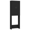 Washing Machine Cabinet Black 64x25.5x190 cm