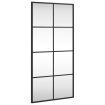 Wall Mirror Black 40x80 cm Rectangle Iron