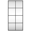 Wall Mirror Black 40x80 cm Rectangle Iron