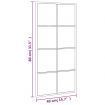 Wall Mirror Black 40x80 cm Rectangle Iron