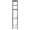 3-Tier Storage Rack over Toilet Black 53x28x169 cm