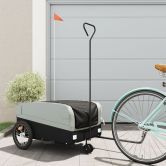 Bike Trailer Black and Grey 45 kg Iron