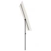 Outdoor Parasol with Aluminium Pole 180x110 cm Sand White