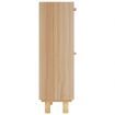 Shoe Cabinet Brown 52x25x80 cm Engineered Wood and Natural Rattan