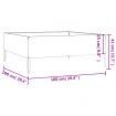 Garden Raised Bed 100x100x41 cm Corten Steel