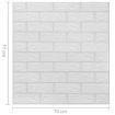 3D Wallpaper Bricks Self-adhesive 20 pcs White