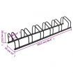 Bike Rack for 6 Bikes Black Steel