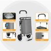 Emajin Shopping Trolley Cart 45KG Foldable Grey