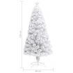 Artificial Pre-lit Christmas Tree White 120 cm Fibre Optic