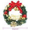 Christmas Wreath with 15 LEDs Green 30 cm