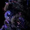 Pre-lit Christmas Tree Green and White 150 cm Fibre Optic