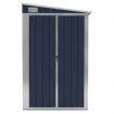 Wall-mounted Garden Shed Anthracite 118x288x178 cm Steel