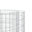 Gabion Fire Pit Ø 50 cm Galvanised Iron