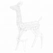 Acrylic Reindeer Family Christmas Decoration 300 LED Cold White