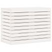 Laundry Basket White 88.5x44x66 cm Solid Wood Pine