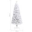 Artificial Pre-lit Christmas Tree White 180 cm Fibre Optic