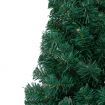 Artificial Half Pre-lit Christmas Tree with Stand Green 180 cm PVC