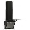 Wall Range Hood 60 cm Steel and Tempered Glass Black