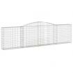 Arched Gabion Basket 400x30x100/120 cm Galvanised Iron