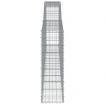Arched Gabion Basket 400x30x100/120 cm Galvanised Iron