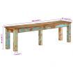 Bench 160x35x46 cm Solid Reclaimed Wood