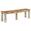 Bench 160x35x46 cm Solid Reclaimed Wood