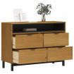 Drawer Cabinet FLAM 110x40x80 cm Solid Wood Pine