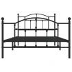 Metal Bed Frame with Headboard and Footboard Black 106x203 cm King Single Size
