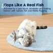 Cat Toys Flopping Fish with SilverVine and Catnip,Moving Cat Kicker,Floppy Wiggle Fish for Small Dogs,Interactive Motion Kitten Exercise Toys,Mice Animal Toys 10.5"