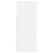 Sideboard with LED Lights White 115.5x30x75 cm