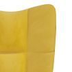 Relaxing Chair with a Stool Mustard Yellow Velvet
