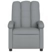 Massage Recliner Chair Light Grey Fabric