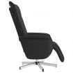 Massage Recliner Chair with Footrest Black Faux Leather