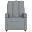 Electric Massage Recliner Chair Light Grey Fabric