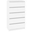 Drawer Cabinet White 60x36x103 cm Engineered Wood