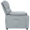 Recliner Chair Light Grey Fabric