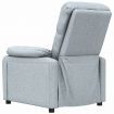 Recliner Chair Light Grey Fabric