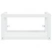 Bathroom Washbasin Frame with Built-in Basin White Iron