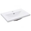 Bathroom Washbasin Frame with Built-in Basin White Iron