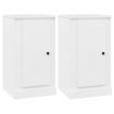 Sideboards 2 pcs High Gloss White 37.5x35.5x67.5 cm Engineered Wood