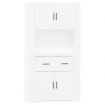 Highboard White Engineered Wood