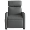 Electric Massage Recliner Chair Dark Grey Fabric