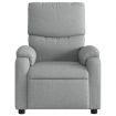 Electric Massage Recliner Chair Light Grey Fabric