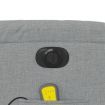 Electric Massage Recliner Chair Light Grey Fabric