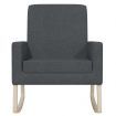 Rocking Chair Dark Grey Fabric