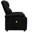 Massage Chair Black Faux Leather